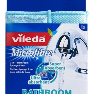 Vileda 144813 Bath Cloth, Microfiber, Blue