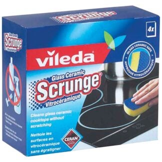 Vileda Scrunge 122221 Scouring Pad, 4/PK