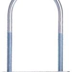 ProSource LR349 U-Bolt, 5/16 in Thread, 3 in L Thread, Steel, Zinc Sells in Quantity of 10