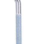 ProSource LR325 Hook Bolt, 7.8 mm Thread, 2-7/8 in L Thread, 5 in L, Steel, Zinc Sells in Quantity of 10