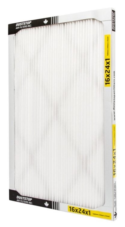 Duststop Supreme DP162411 Air Filter, 20 in L, 16 in W, 11 MERV, 3 to 10 micron MPR Sells in Quantity of 6