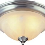 Boston Harbor BRT-ATE1013-SC Three Light Flush Mount Ceiling Fixture, 120 V, 60 W, 3-Lamp, A19 or CFL Lamp