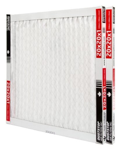 Duststop DP-2020PR2 Air Filter, 20 in L, 20 in W, 8 MERV Sells in Quantity of 6