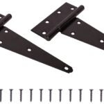 ProSource HTH-B08-C2PS T-Hinge, Steel, Black, Fixed Pin, 180 deg Range of Motion, 120 (Pair) lb