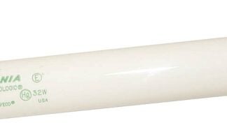 Sylvania 22360 Fluorescent Bulb, 32 W, T8 Lamp, Medium G13 Lamp Base, 2950 Lumens, 3000 K Color Temp, Warm White Light Sells in Quantity of 15