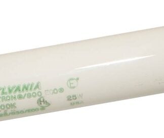 Sylvania 22363 Fluorescent Bulb, 25 W, T8 Lamp, Medium G13 Lamp Base, 2150 Lumens, 3000 K Color Temp, Warm White Light Sells in Quantity of 12