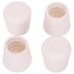 ProSource FE-50644-B Furniture Leg Tip, Round, Rubber, White, 7/8 in Dia, 1.4 in H Sells in Quantity of 16