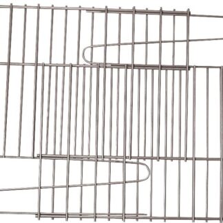 GrillPro 91250 Rock Grate, 25 in L, 1 to 14 in W, Steel, Porcelain Enamel-Coated