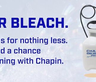 Chapin 20075 Bleach Sprayer, 1 gal Tank, Poly Tank, 34 in L Hose