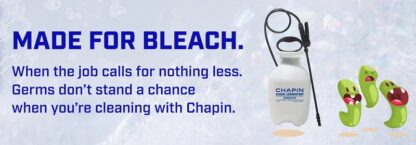 Chapin 20075 Bleach Sprayer, 1 gal Tank, Poly Tank, 34 in L Hose