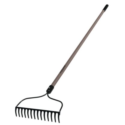 Landscapers Select 34465 Bow Rake, 13.5 in W Head, 14 -Tine, Steel Tine, 54 in L Handle Sells in Quantity of 6