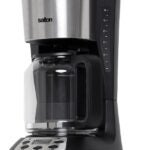 Salton FC1667 Coffee Maker, 14 Cups Capacity, Stainless Steel, Black, On/Off Switch Control