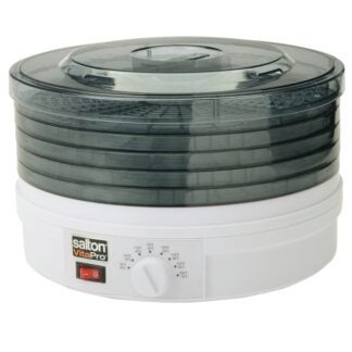 Salton DH1454 Food Dehydrator, 245 W, 5-Tray, Plastic, White