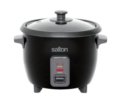 Salton RC1653 Automatic Rice Cooker, 6 cup Capacity, 120 VAC, Black