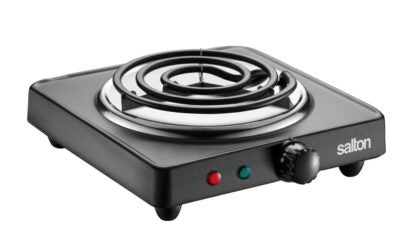 Salton HP1940 Portable Cooktop, 1-Cooking Element, Black