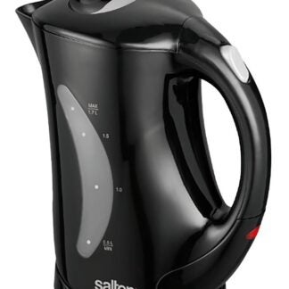 Salton JK1199 Cordless Electric Jug Kettle, 1.7 L Capacity, Plastic/Stainless Steel, Black