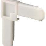 Prime-Line PL 14286 Square Cut Screen Frame Corner, Plastic, White, For: PL14080 Screen Frame