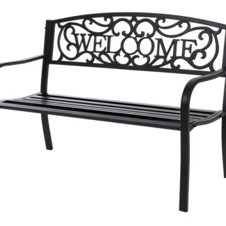 Seasonal Trends XG-204N Essentials Welcome Park Bench, Steel Seat/Frame