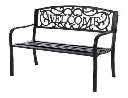 Seasonal Trends XG-204N Essentials Welcome Park Bench, Steel Seat/Frame