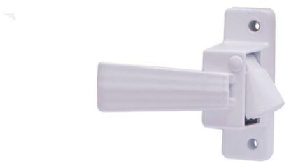 ProSource 31604-UW-PS Inside Door Latch, Zinc, White, 5/8 to 1-1/2 in Thick Door, 5/8 in Backset