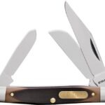 Old Timer 34OT Folding Pocket Knife, 2.4 in L Blade, 7Cr17 High Carbon Stainless Steel Blade, 3-Blade