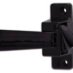 ProSource 31605-U-PS Inside Door Latch, Zinc, Black, 5/8 to 1-1/2 in Thick Door, 5/8 in Backset