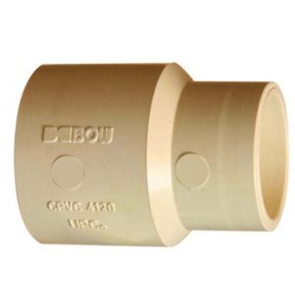 BOW 569111 Reducing Pipe Coupling, 3/4 x 1/2 in, CPVC, White Sells in Quantity of 25