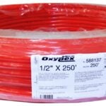 BOW 588137 Pipe Tubing, 1/2 in, Polyethylene, Red, 250 ft L