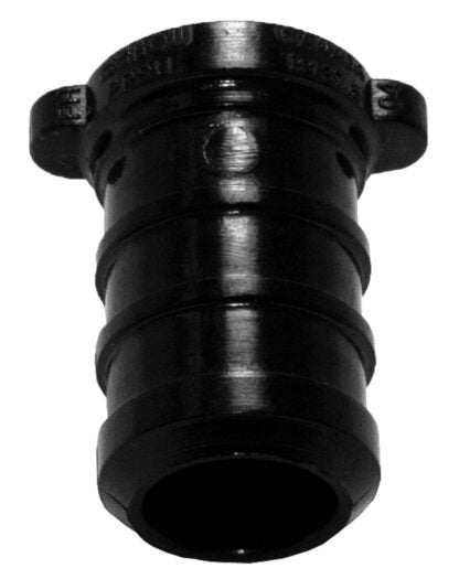 BOW 502187 Pipe Plug, 1/2 in, Plastic, Black Sells in Quantity of 25