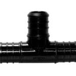 BOW 502021 Pipe Tee, 3/4 in, Plastic, Black Sells in Quantity of 25