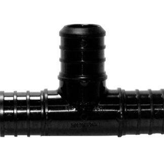 BOW 502021 Pipe Tee, 3/4 in, Plastic, Black Sells in Quantity of 25