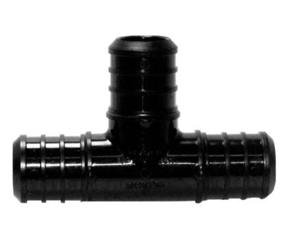 BOW 502021 Pipe Tee, 3/4 in, Plastic, Black Sells in Quantity of 25