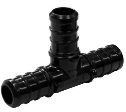 BOW 502005 Pipe Tee, 1/2 in, Plastic, Black Sells in Quantity of 25