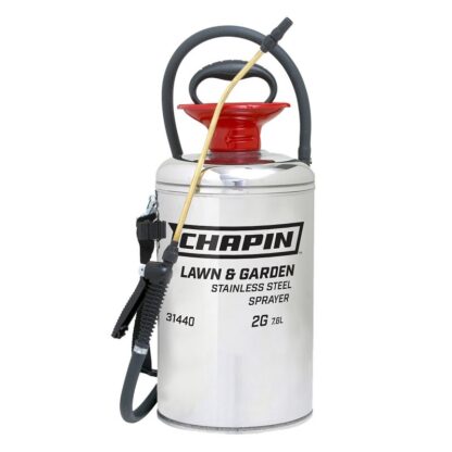 Chapin 31440 Compression Sprayer, 2 gal Tank, Stainless Steel Tank, 42 in L Hose