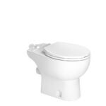 Saniflo 003 Toilet Bowl, Round, 1.28 gpf Flush, Vitreous China, White, Floor Mounting, 16-3/4 in H Rim