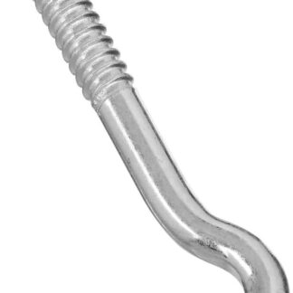 National Hardware 2154BC Series N220-830 Screw Hook, 3/8 in Opening, 4-1/2 in L, Steel, Zinc Sells in Quantity of 10