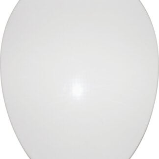 ProSource Q-019-WH Toilet Seat, Elongated, Polypropylene, White, Plastic Hinge