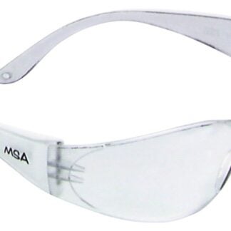 Safety Works 10006315 Close-Fitting Safety Glasses, Anti-Fog, Anti-Scratch Lens, Rimless Frame, Clear Frame