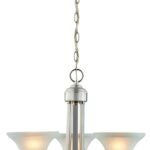 Boston Harbor 1571-3C Chandelier, 120 V, 60 W, 1-Tier, 3-Lamp, A19/CFL Lamp, Metal Fixture