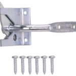 ProSource 33140ZCB-PS Gate Latch, 3/8 in Bolt Head, 3-15/16 in L Bolt, Steel, Zinc