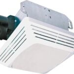 Air King ASLC Series ASLC70 Exhaust Fan with Light, 1.6 A, 120 V, 70 cfm Air, 4 sones, 4 in Duct, White