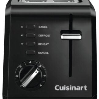 Cuisinart CPT-122BKC Compact Toaster, 900 W, Touchpad Control, Plastic, Black