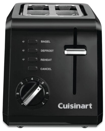 Cuisinart CPT-122BKC Compact Toaster, 900 W, Touchpad Control, Plastic, Black