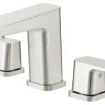 Boston Harbor FW6AC023NP Lavatory Faucet, 1.2 gpm, 2-Faucet Handle, 3-Faucet Hole, Brass/Zinc/Plastic, Brushed Nickel