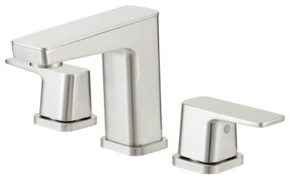 Boston Harbor FW6AC023NP Lavatory Faucet, 1.2 gpm, 2-Faucet Handle, 3-Faucet Hole, Brass/Zinc/Plastic, Brushed Nickel