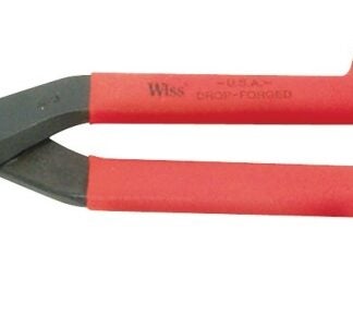 Crescent Wiss WDF12S Tinner Snip, 12.28 in OAL, 2-3/4 in L Cut, Long, Straight Cut, Steel Blade, Black/Rawhide Handle