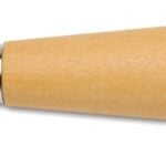 Crescent Nicholson 21528N File Handle, 1-1/2 in Dia, 5-1/4 in L, Screw-On, Hardwood