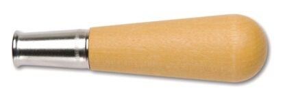 Crescent Nicholson 21528N File Handle, 1-1/2 in Dia, 5-1/4 in L, Screw-On, Hardwood