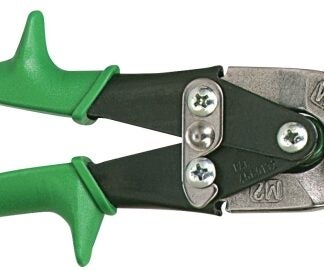 Crescent Wiss M2R Aviation Snip, 9-3/4 in OAL, Right Cut, Molybdenum Steel Blade, Contour-Grip Handle, Green Handle