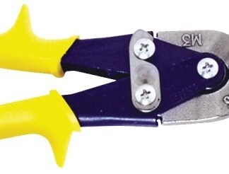 Crescent Wiss M3R Aviation Snip, 9-3/4 in OAL, Straight Cut, Molybdenum Steel Blade, Non-Slip Grip Handle, Yellow Handle